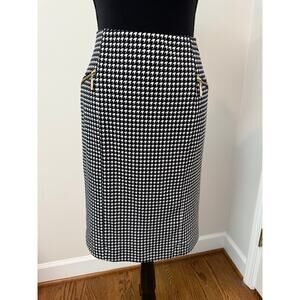 Alfani Houndstooth Print Pencil Skirt